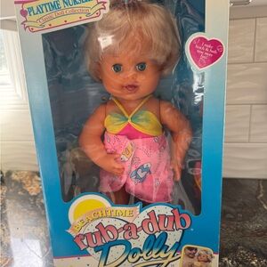 Beachtime Rub-a-Dub Dolly‎ 16" Doll vintage Tyco Unopened